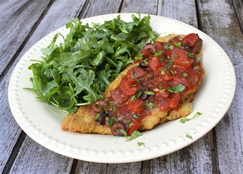 crispy-chicken-cutlet-with-spicy-tomato-sauce-italian image