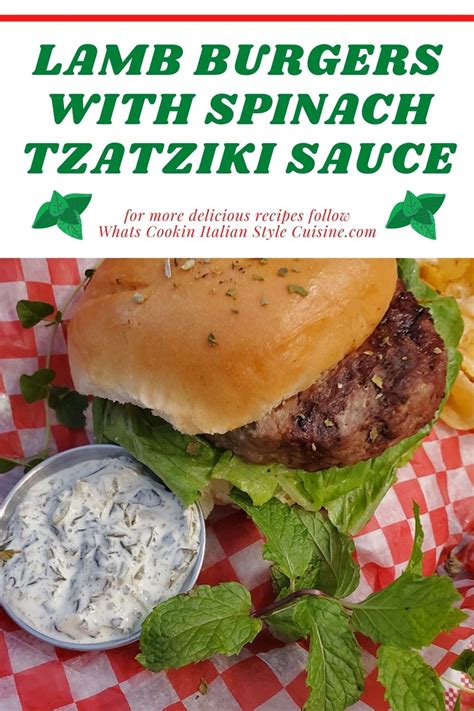 lamb-burgers-with-spinach-tzatziki-sauce image