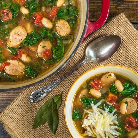 chicken-sausage-kale-and-cannellini-bean-soup image