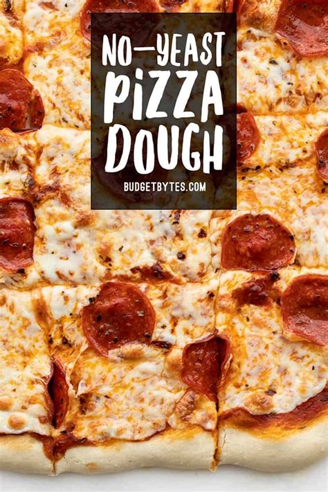 easy-no-yeast-pizza-dough-recipe-budget-bytes image