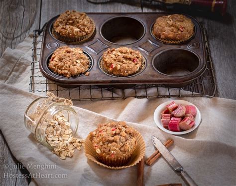 rhubarb-muffin-recipe-with-cinnamon-streusel-hostess image
