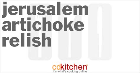 jerusalem-artichoke-relish-recipe-cdkitchencom image