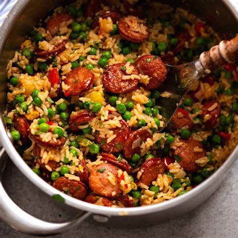 smoked-sausage-and-rice-quick-one-pot-meal image