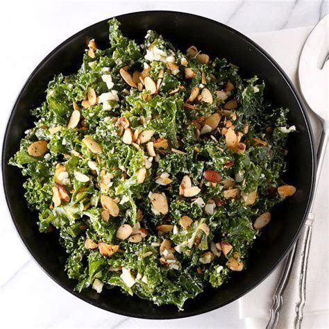 kale-salad-with-minced-egg-and-spiced-almonds image