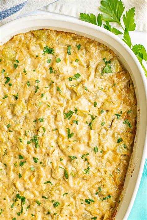 hot-artichoke-dip-family-food-on-the-table image