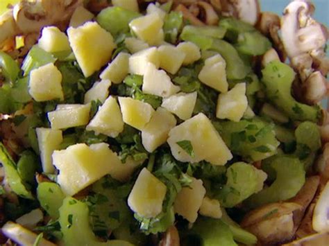 mushroom-and-pecorino-salad-recipe-food-network image