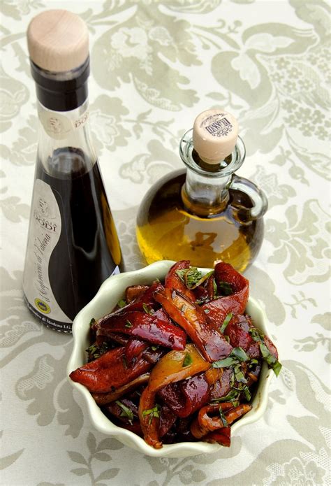 roasted-peppers-with-basil-and-balsamic-vinegar image