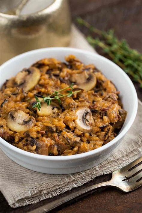 instant-pot-wild-rice-w-mushrooms-easy-vegan-gf image