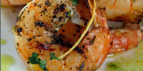 herb-and-garlic-grilled-shrimp-food-network-canada image