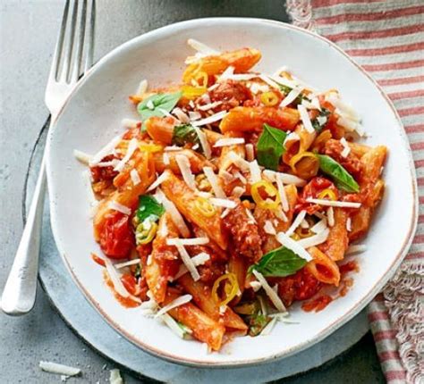 chorizo-pasta-recipes-bbc-good-food image