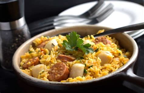easy-one-pot-scallops-chorizo-paella-errens-kitchen image