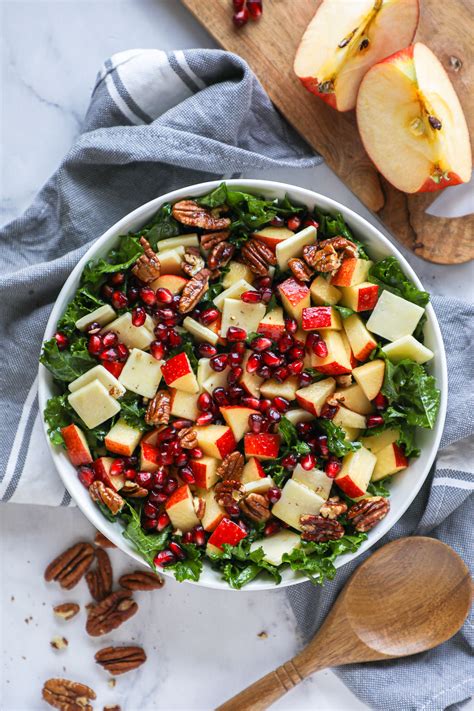 apple-white-cheddar-kale-salad-with-toasted-pecans image