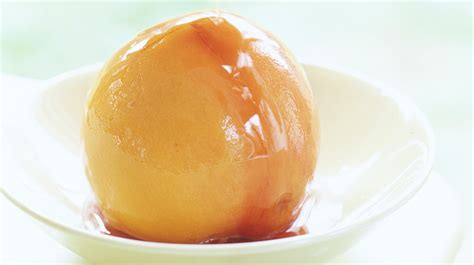 peaches-with-honey-syrup-recipe-martha-stewart image