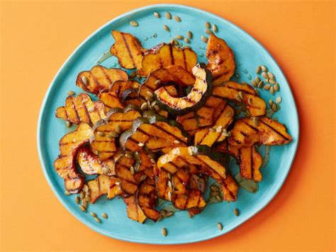 grilled-maple-glazed-acorn-squash-food-network image