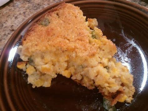 corn-casserole-baked-in-iron-skillet-cooking image