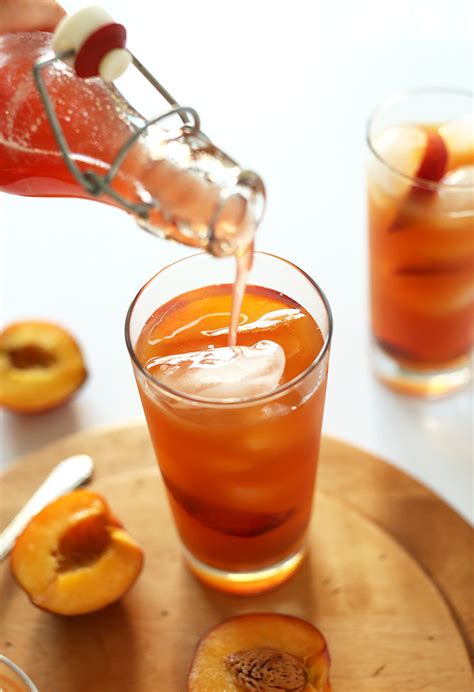 simple-peach-iced-tea-minimalist-baker image