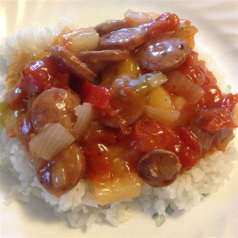 hawaiian-style-sausage-and-rice-allrecipes image