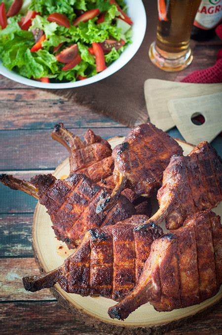smoked-pork-rib-chops-photos-food image
