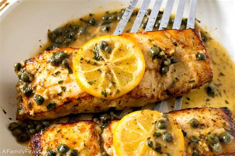 pan-seared-halibut-with-lemon-caper-sauce-a-family image