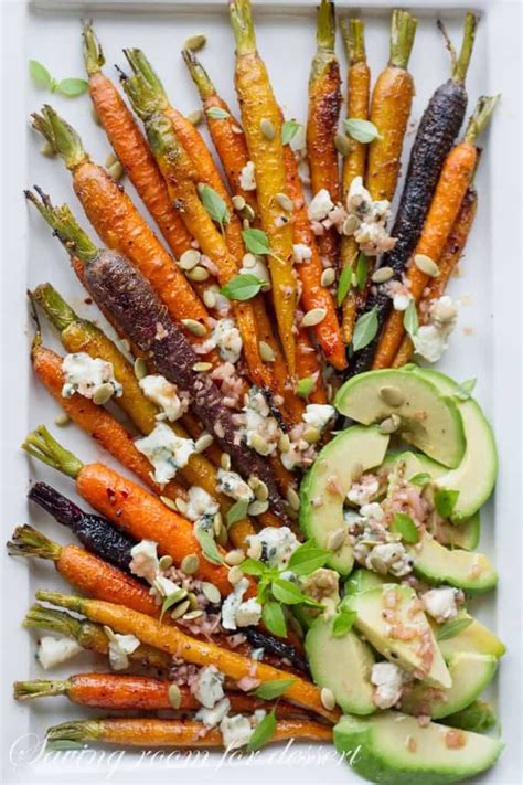 roasted-carrots-with-avocado-and-vinaigrette-saving image