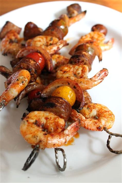 grilled-shrimp-sausage-skewers-with-smoky-paprika image