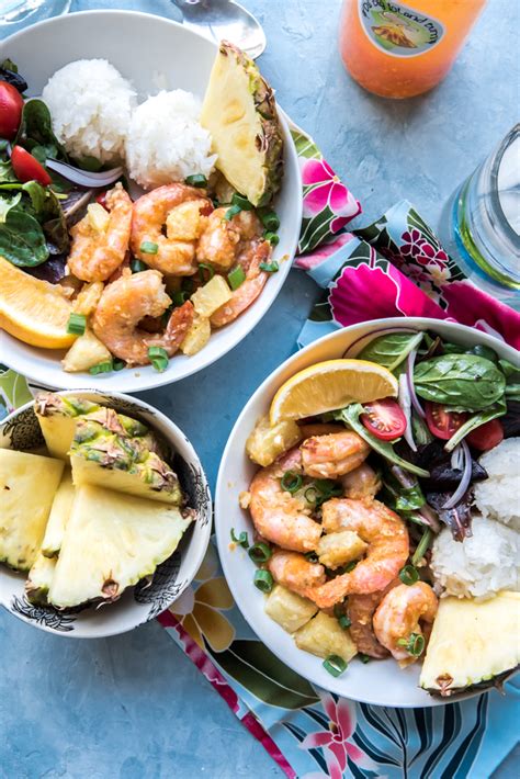 spicy-hawaiian-garlic-shrimp-bowl-with-pineapple image