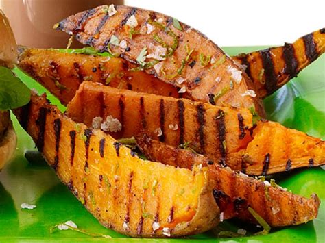 grilled-sweet-potatoes-with-lime-and-cilantro-food image