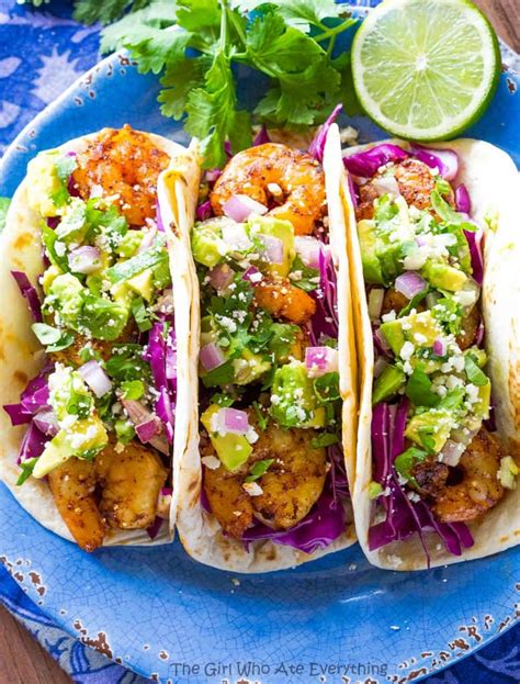 grilled-shrimp-tacos-with-avocado-salsa-the-girl image