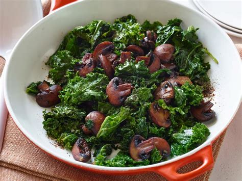 smothered-mushrooms-and-kale-recipe-rachael-ray image