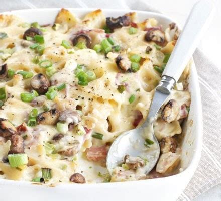 creamy-ham-mushroom-pasta-bake-recipe-bbc-good image