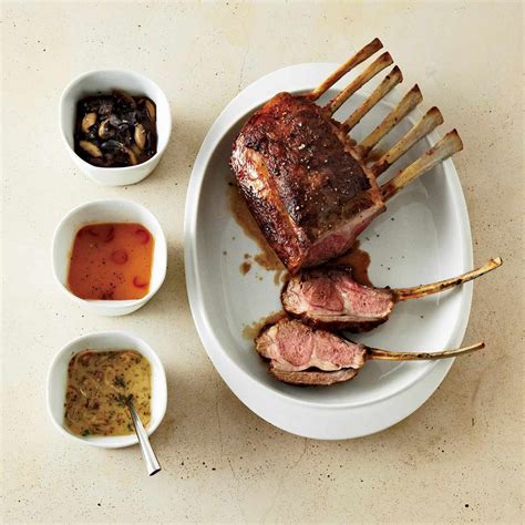 rack-of-lamb-with-mustard-shallot-sauce-food-wine image