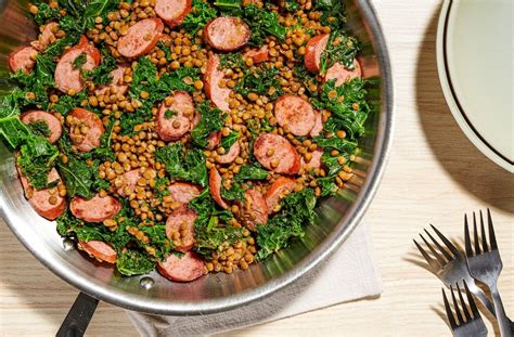 this-3-ingredient-kielbasa-with-lentils-is-a-one-pan image