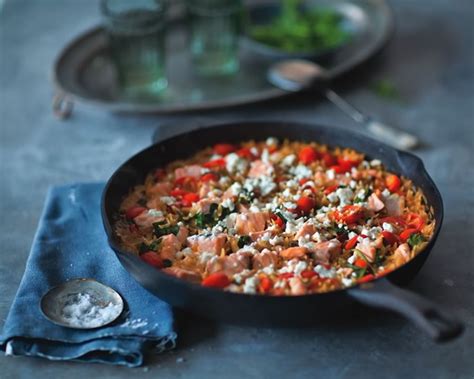 herbed-salmon-and-orzo-casserole-with-feta-ellie image