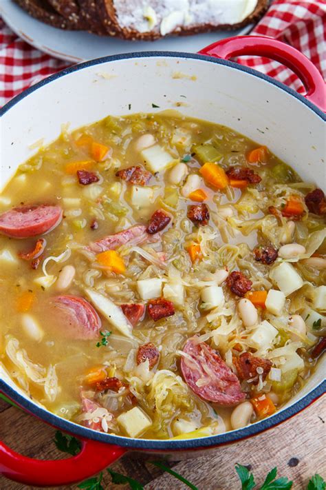 kielbasa-sauerkraut-soup-closet-cooking image