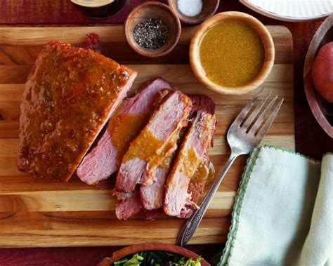 brown-sugar-and-mustard-glazed-corned-beef-recipe-foodcom image