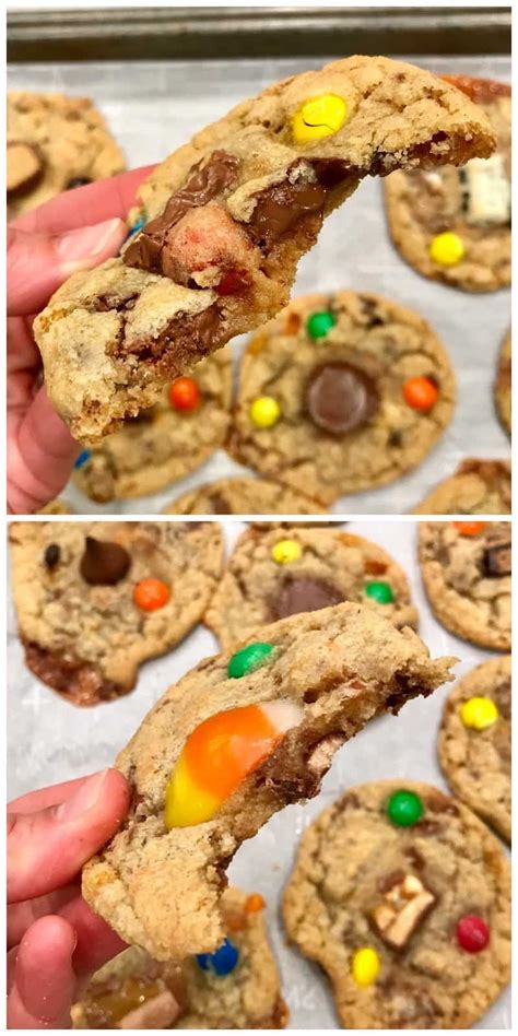 leftover-halloween-candy-cookie-dough-the-bakermama image