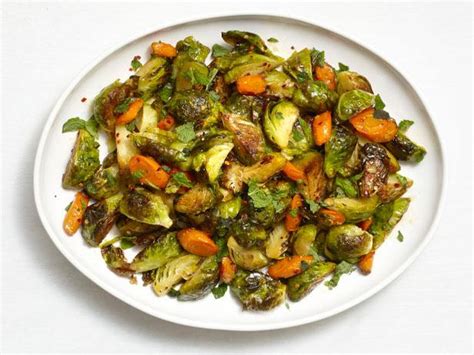 roasted-brussels-sprouts-and-carrots-food-network image