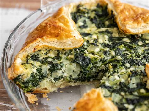 easy-delicious-homemade-spinach-pie-with-puff-pastry image