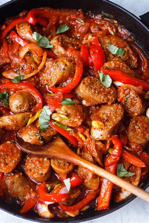 italian-sausage-and-peppers-recipe-eatwell101 image