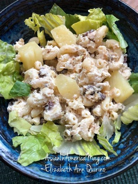 macaroni-salad-with-chicken-and-pineapple-the image