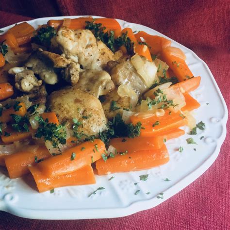 easy-one-skillet-chicken-thighs-with-carrots-allrecipes image