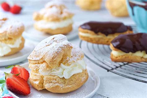 cream-puffs-and-clairs-recipe-king-arthur-baking image