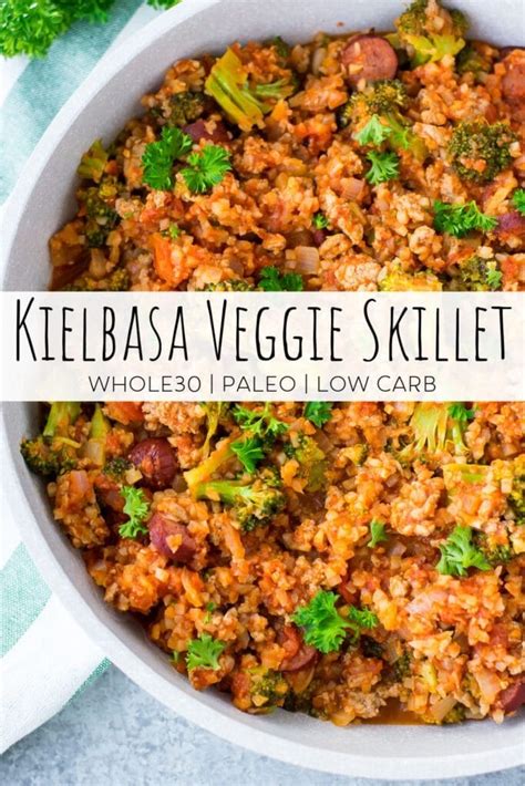 kielbasa-skillet-with-vegetables-paleo-whole30-low image