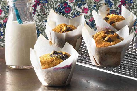 blueberry-sourdough-muffins-recipe-king-arthur-baking image