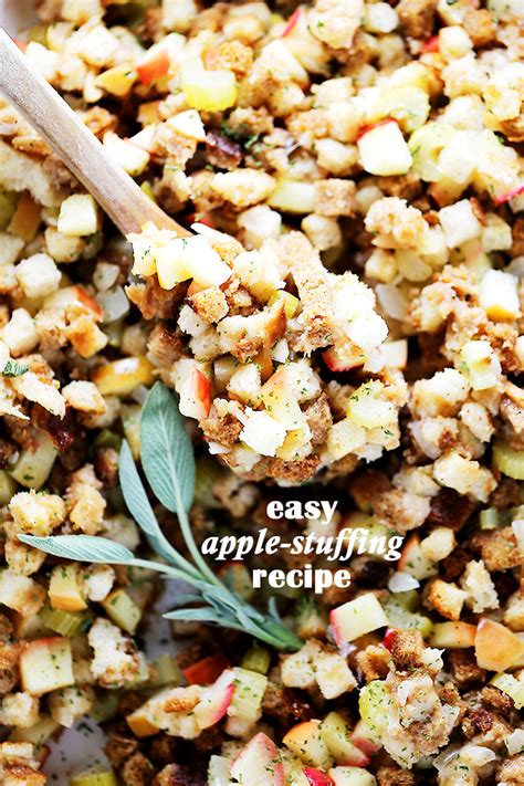 easy-apple-stuffing-recipe-for-thanksgiving-diethood image