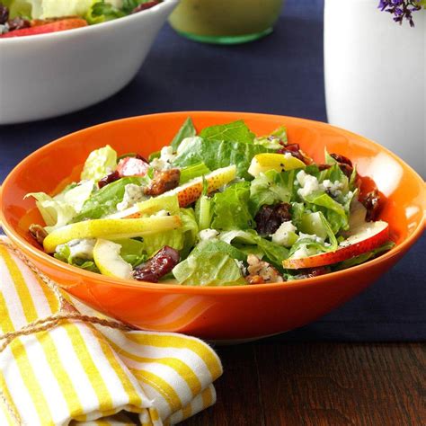 fresh-pear-romaine-salad-recipe-how-to image