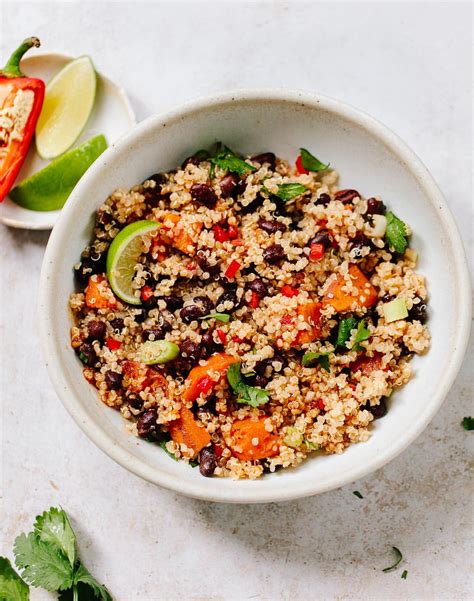 quinoa-salad-with-black-beans-familystyle-food image