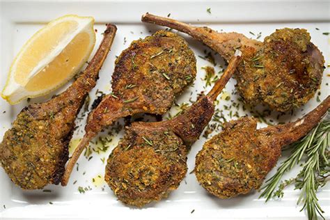 french-mustard-and-herb-crusted-lamb-chops image