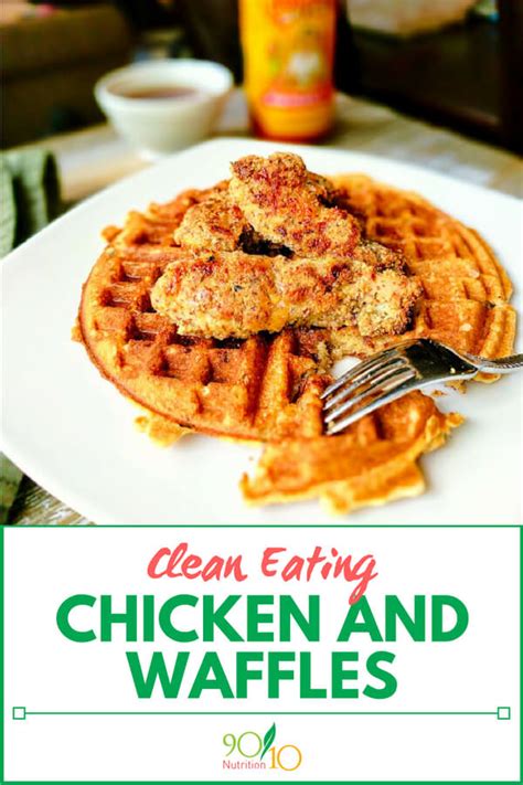 healthy-chicken-and-waffles-clean-eating-9010 image