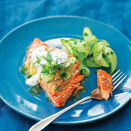 grilled-salmon-with-cucumber-salad-recipe-myrecipes image